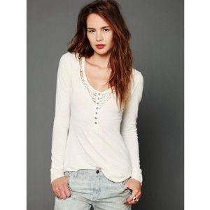Free People Lou Legacy Henley Top